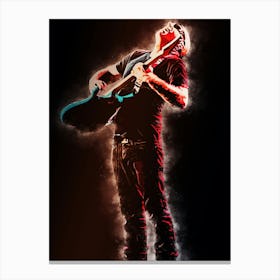 The Instrumental Rock Guitarist Canvas Print