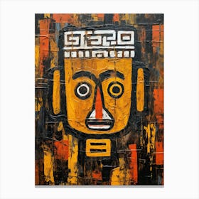 Aztec Mask Canvas Print