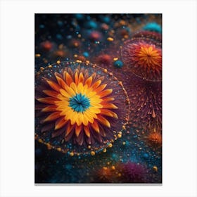 Abstract Flower Print  Canvas Print