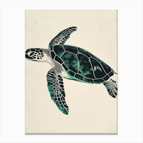 Minimalist Sea Turtle 2 Canvas Print