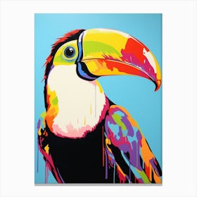Andy Warhol Style Bird Toucan 2 Canvas Print
