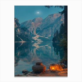 Twilight In The Mountains Canvas Print