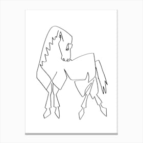 Horse Lines Std Canvas Print