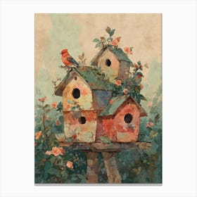 Birdhouses Canvas Print