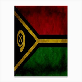 Vanuatu Flag Texture Canvas Print