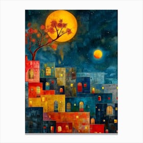 Night In The City 1 Canvas Print