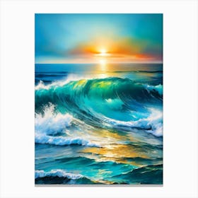Dawn On The Ocean Canvas Print