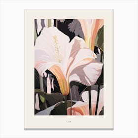 Flower Illustration Lily 1 Poster Canvas Print