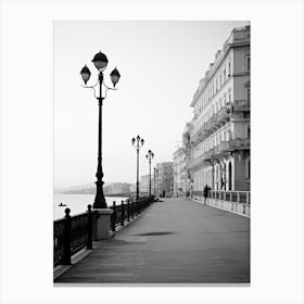 Trieste, Italy,  Black And White Analogue Photography  4 Canvas Print