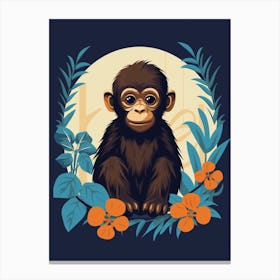 Baby Animal Illustration  Gorilla 1 Canvas Print