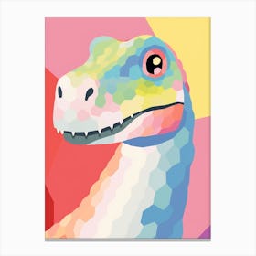 Colourful Dinosaur Plateosaurus 4 Canvas Print