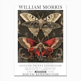 William Morris Exhibition Insects Series 24 Canvas Print