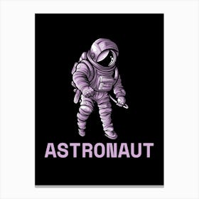 Astronaut black Canvas Print