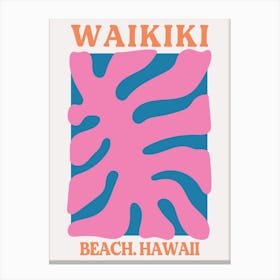 Waikiki Beach Hawaii Canvas Print