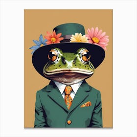 Frog In A Suit (31) Canvas Print