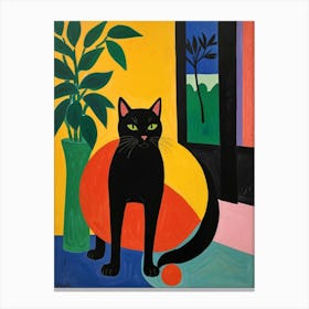 Cat In A Room Canvas Print