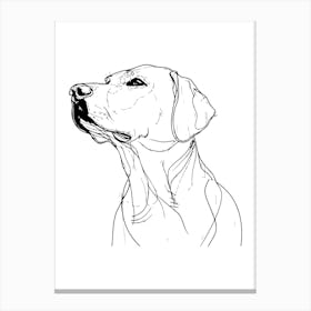 Labrador Retriever Monoline Artistic Minimalist Canvas Print