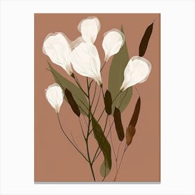 White Flowers 1 Canvas Print