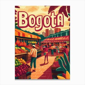 Aihrgdesign A 1970s Inspired Travel Poster For Bogota 1 Lienzo