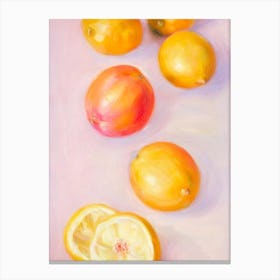 Lemon Painting Fruit Canvas Print