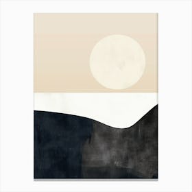 Whispers Of Beige Minimalist Style Canvas Print