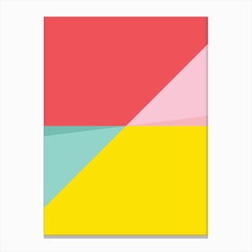 Abstract Pastel Perspective Canvas Print