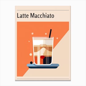 Latte Macchiato 2 Midcentury Modern Poster Canvas Print