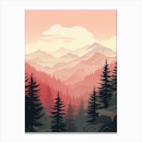 Landscape Of Mountains Canvas Print