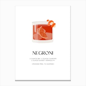 Negroni Canvas Print