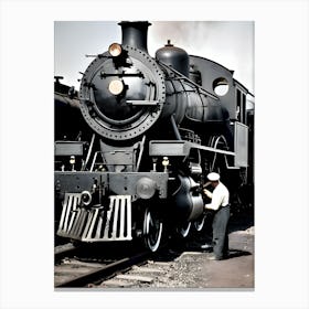 The Old Railroad Reimagined 5 Canvas Print
