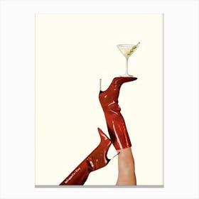 High Heels And Martinis Canvas Print