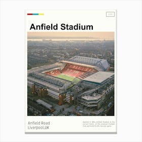 Anfield Stadium liverpool fc Canvas Print