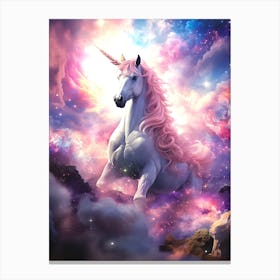 Unicorn In The Sky 2 Canvas Print