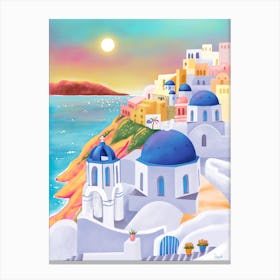 Santorini, Greece Canvas Print