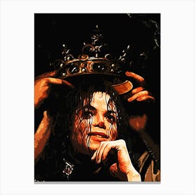 Michael Jackson king of pop 3 Canvas Print