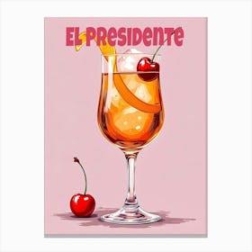 Cuba El Presidente Cocktail V 05 Canvas Print