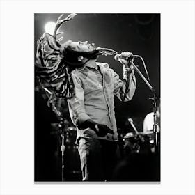 Jamaican Reggae Singer Songwriter Bob Marley Canvas Print