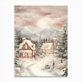 Christmas Village 2 Canvas Print