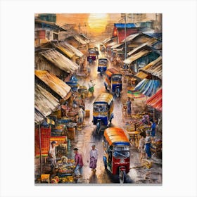 Thailand Market Canvas Print