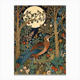 William Morris Pheasant In The Woods Canvas Print