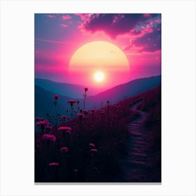 Sunset In The Mountains 42 Canvas Print