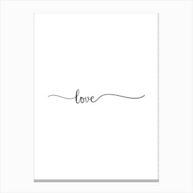 Love minimalist Canvas Print
