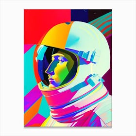 Cosmonaut Abstract Modern Pop Space Canvas Print