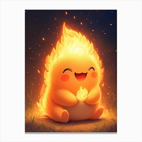 Cute Fire Canvas Print