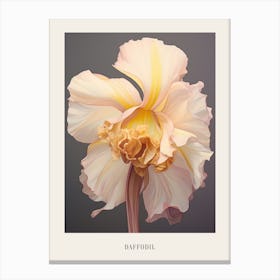 Floral Illustration Daffodil 1 Poster Canvas Print