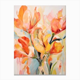 Fall Flower Painting Tulip 1 Canvas Print