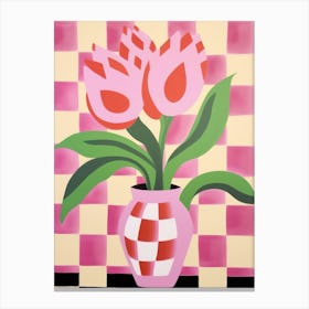 Tulip Flower Vase 1 Canvas Print