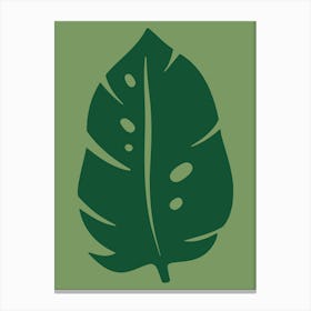 Green Leaf Canvas Print