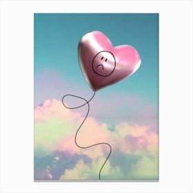 Sad Metallic Balloon Canvas Print