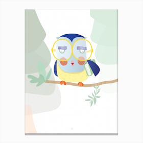 Owl Illustration Canvas Print